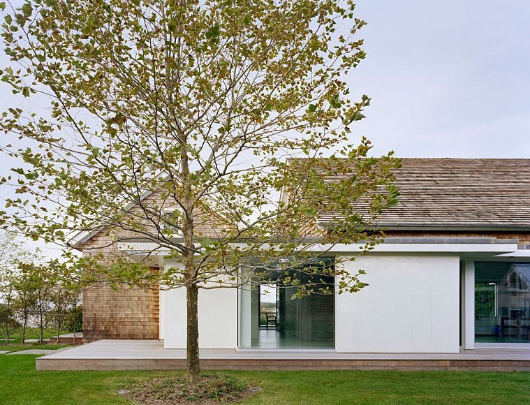 Imagen de Diseño moderno interior y estilo Hamptons exterior en Canexel casa una planta los hamptons