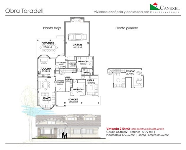 Imagen de Nueva obra de casa de madera en Taradell, Barcelona en Canexel plano casas de madera taradell