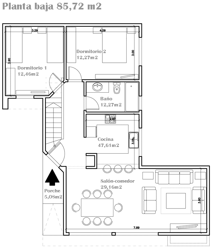 Imagen de Habitat: nueva casa prediseñada de estilo moderno en Canexel planta baja habitat