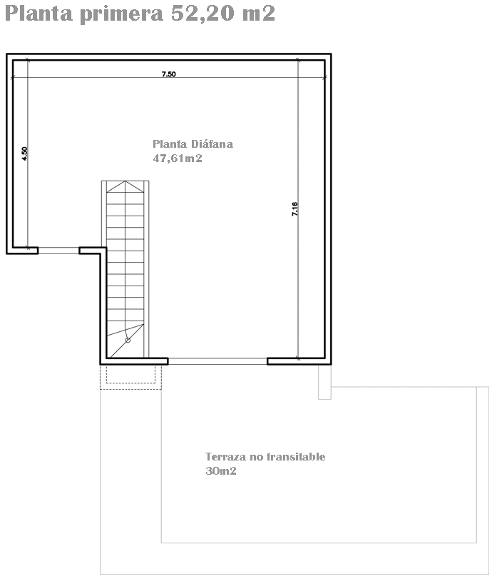 Imagen de Habitat: nueva casa prediseñada de estilo moderno en Canexel planta primera habitat