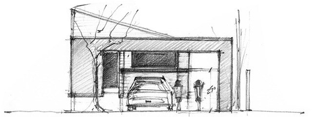 Imagen de Diseñar una casa en una parcela pequeña en Canexel diseño casa alzado