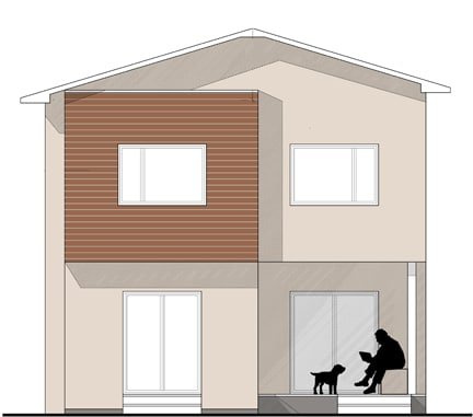 Imagen de Nueva casa moderna en San Feliu de Guíxols (Gerona) en Canexel Casa moderna: alzado trasero