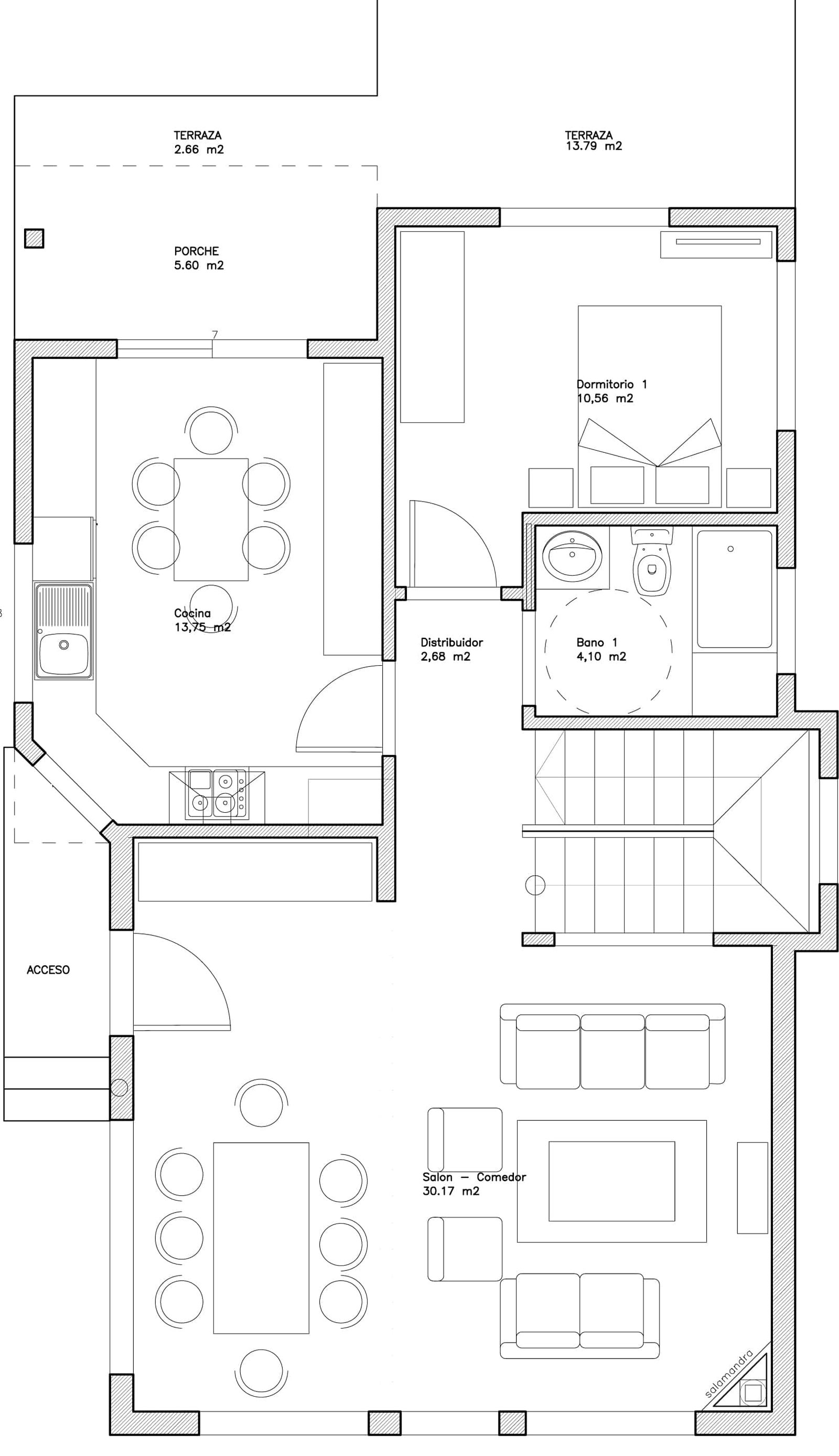 Imagen de Nueva casa moderna en San Feliu de Guíxols (Gerona) en Canexel Plano distribución planta baja