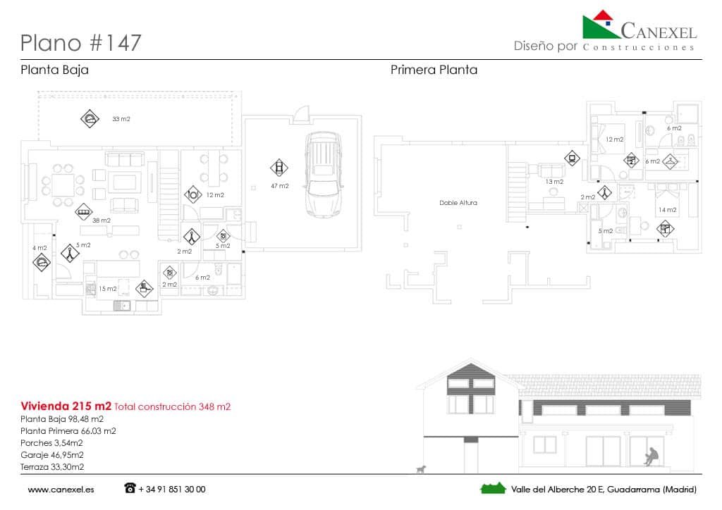 Plano Casa de Madera Valdemorillo