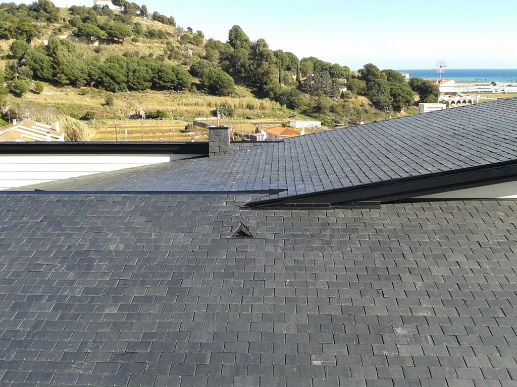 Imagen de Tejado de pizarra para casas de madera en Canexel Pizarra