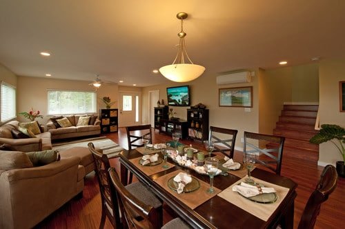 Imagen de Ideas para combinar el salón y el comedor en Canexel casa diseno combo salon contemporaneo