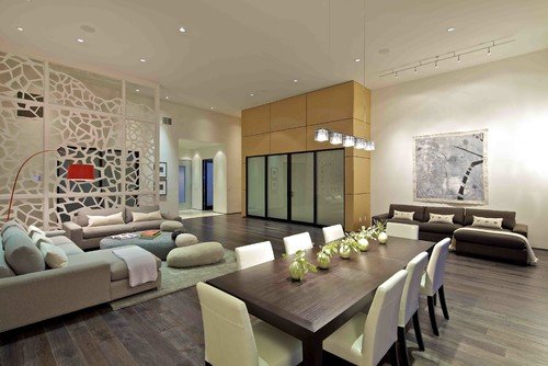 Imagen de Ideas para combinar el salón y el comedor en Canexel casa diseno combo salon moderno