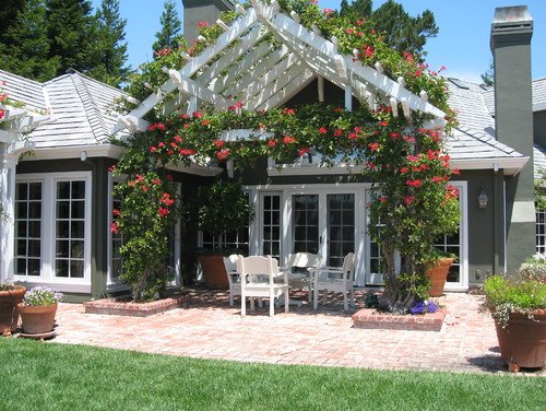 Imagen de Pérgolas, la solución clásica para exteriores en Canexel pérgola con rosas
