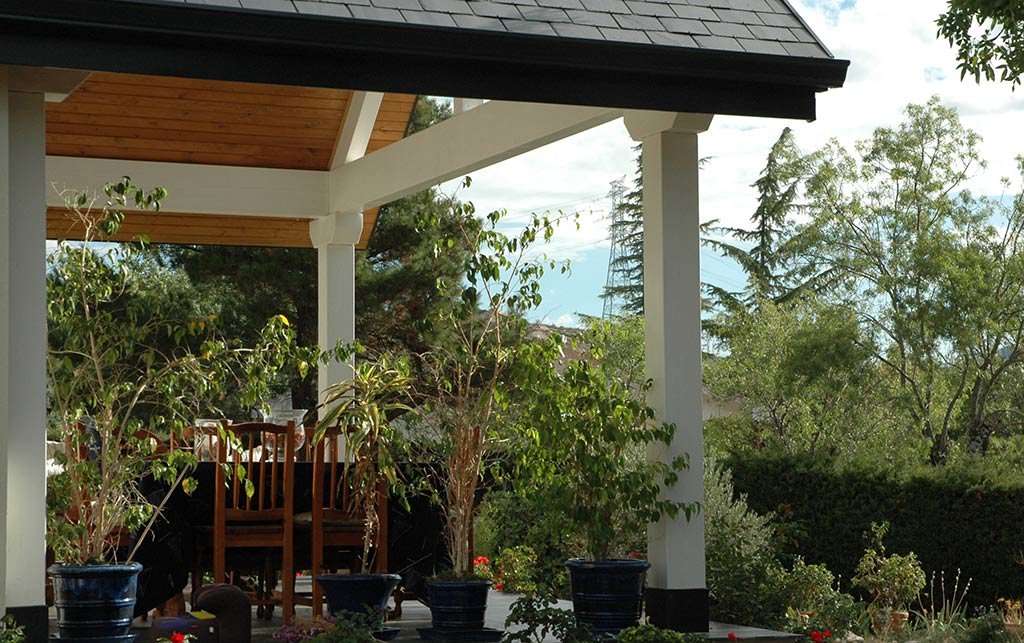 Imagen de Casa de madera en la sierra de Madrid en Canexel porche casa canexel