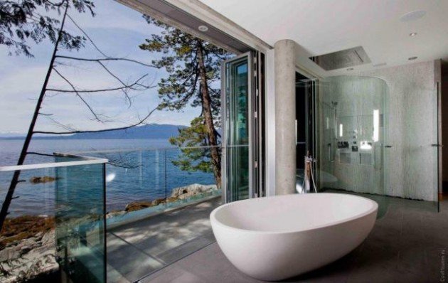 Imagen de Cuartos de baño abiertos, amplitud máxima en Canexel Baño Lago