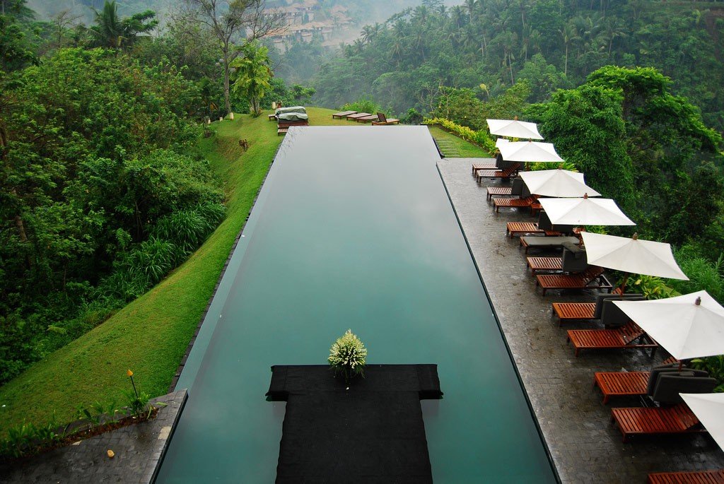 piscina en jungla