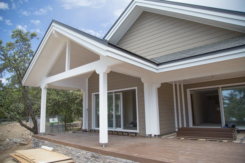 Imagen de Primer Openhouse en Casa Pasiva de Canexel en Canexel porche social en casa pasiva
