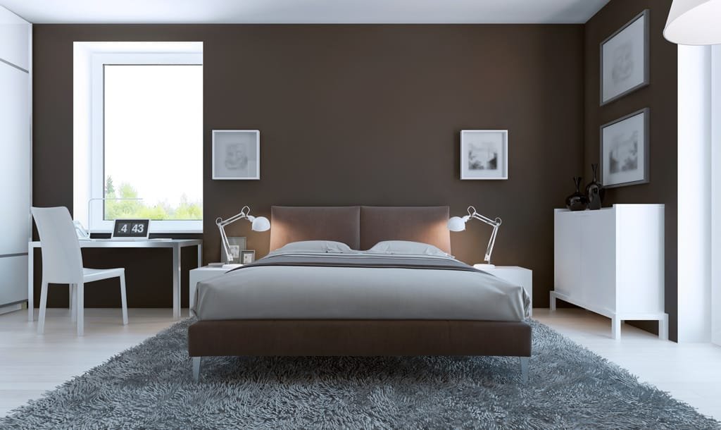 Imagen de Ideas para la decoración de dormitorios en Canexel dormitorio en color oscuro