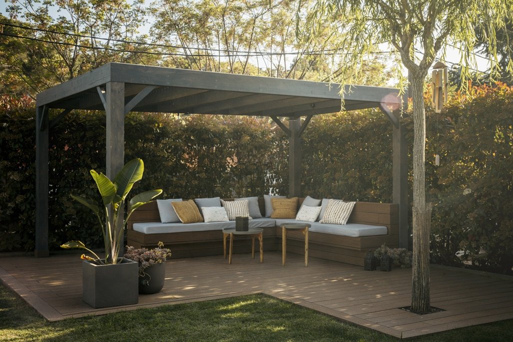 Imagen de Casa sostenible unifamiliar en Sant Cugat en Canexel pérgola-casa-a-medida-canexel-constructora-barcelona