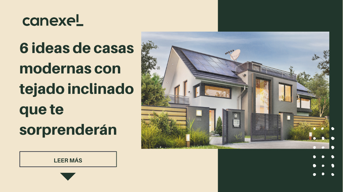 6 Ideas de Casas Modernas con Tejado Inclinado | Canexel